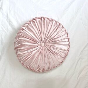 Elegant Pink Round Pillow